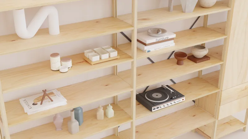 Lundia classic residential shelving