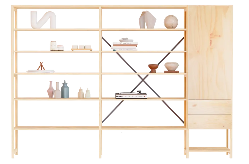 Lundia classic shelving